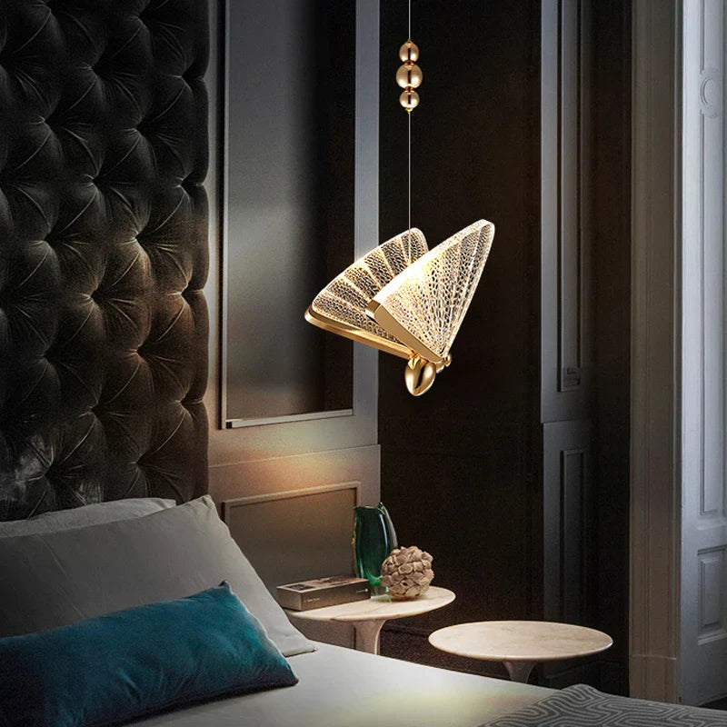 Nordic LED Butterfly Pendant Lamps