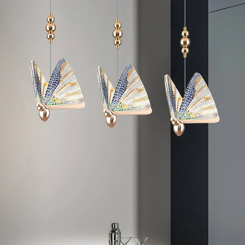 Nordic LED Butterfly Pendant Lamps