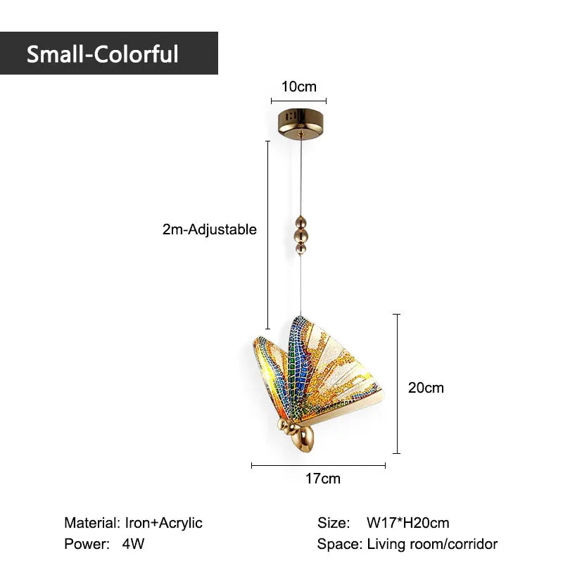 Nordic LED Butterfly Pendant Lamps